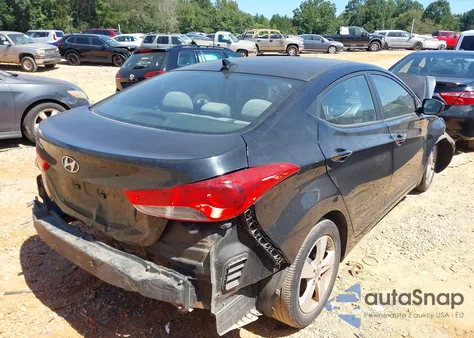 2012 Hyundai Elantra Gls z USA, uszkodzony, nr VIN 5NPDH4AE9CH072480